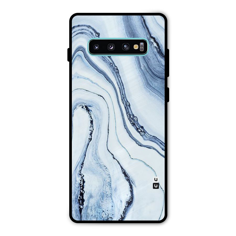 Marble Style (Printed) Metal Back Case for Galaxy S10 Plus