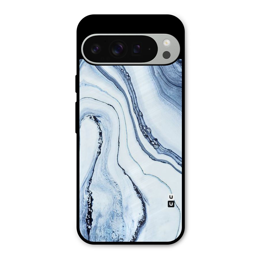 Marble Style (Printed) Metal Back Case for Google Pixel 9 Pro XL