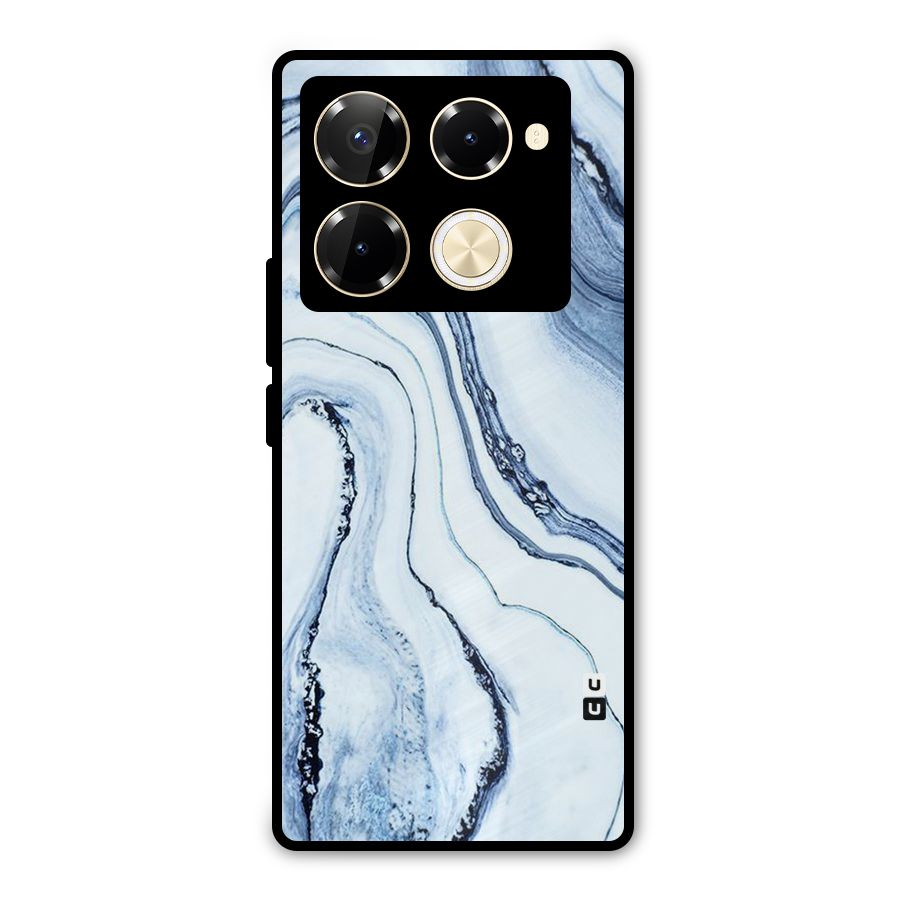 Marble Style (Printed) Metal Back Case for Infinix Note 40 Pro Plus