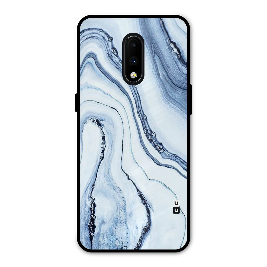 Marble Style (Printed) Metal Back Case for OnePlus 7