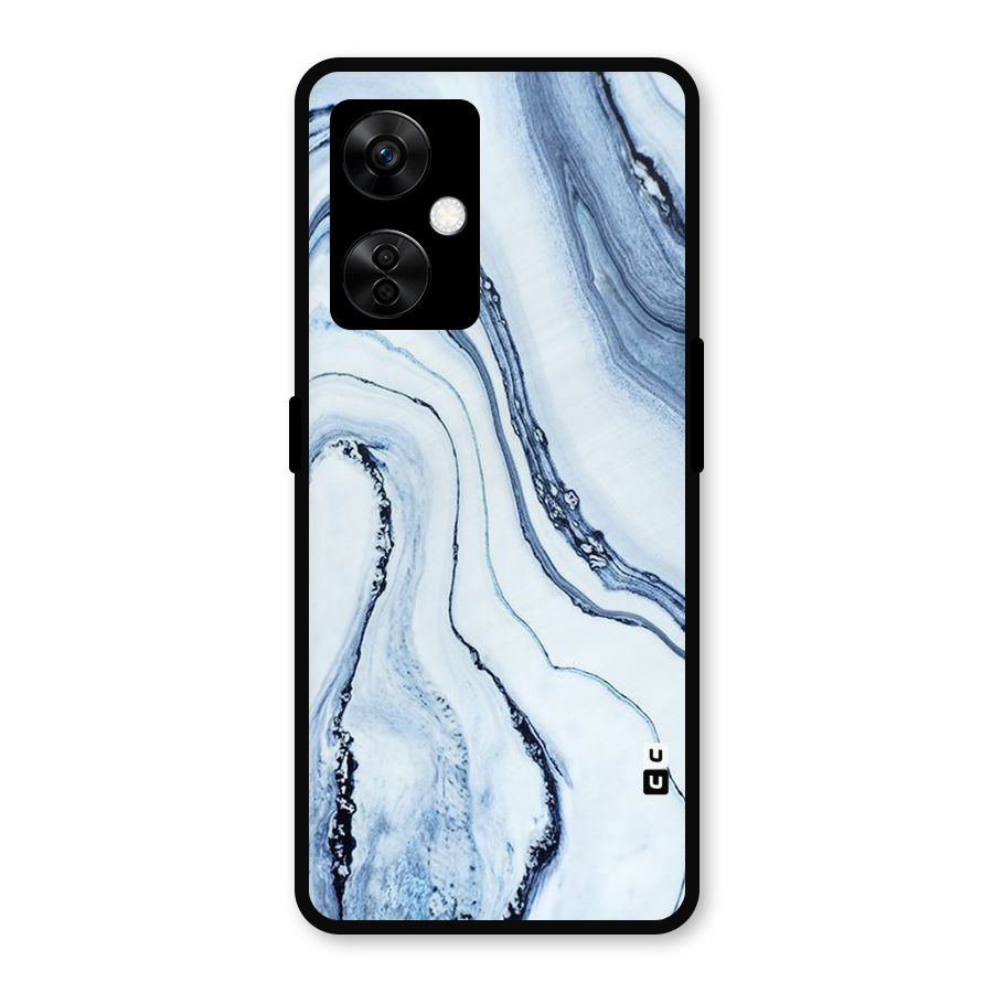 Marble Style (Printed) Metal Back Case for OnePlus Nord CE 3 Lite