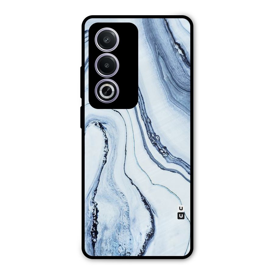 Marble Style (Printed) Metal Back Case for Oppo A3 Pro