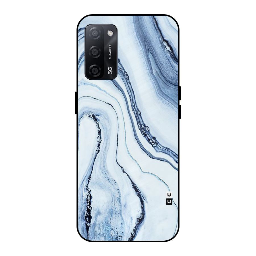 Marble Style (Printed) Metal Back Case for Oppo A53s 5G