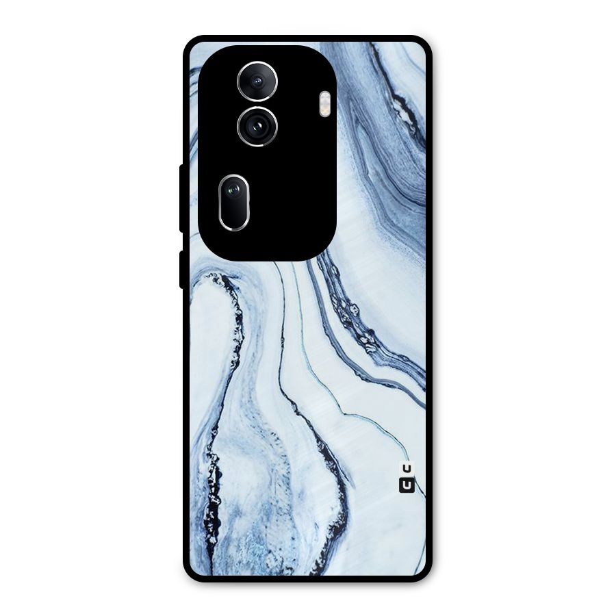 Marble Style (Printed) Metal Back Case for Oppo Reno11 Pro 5G