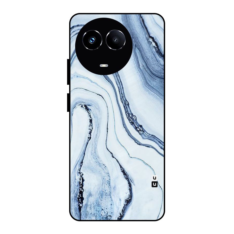 Marble Style (Printed) Metal Back Case for Realme 11X