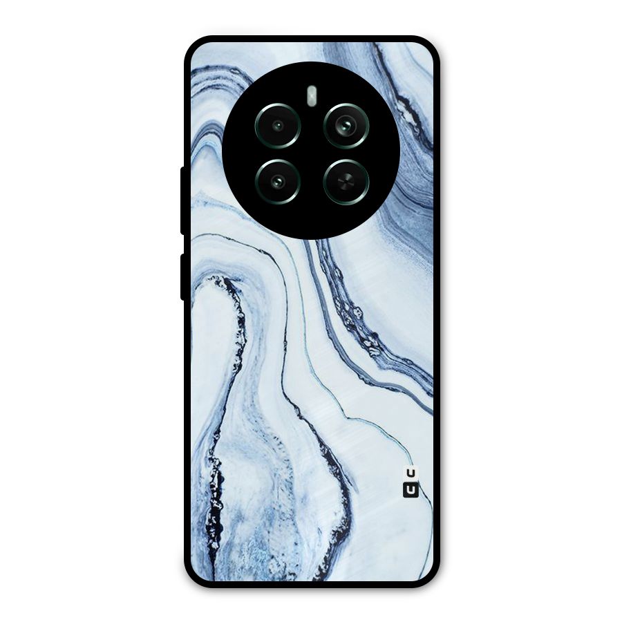 Marble Style (Printed) Metal Back Case for Realme 12 Pro Plus