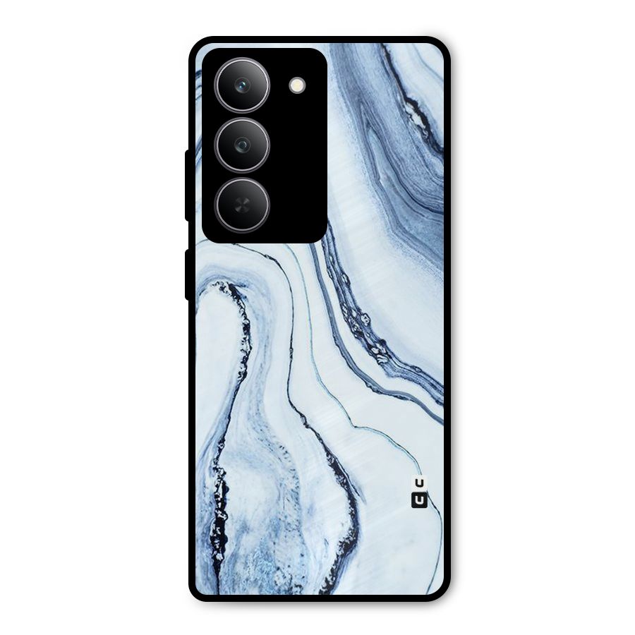 Marble Style (Printed) Metal Back Case for Realme 14x
