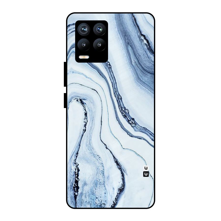 Marble Style (Printed) Metal Back Case for Realme 8 Pro