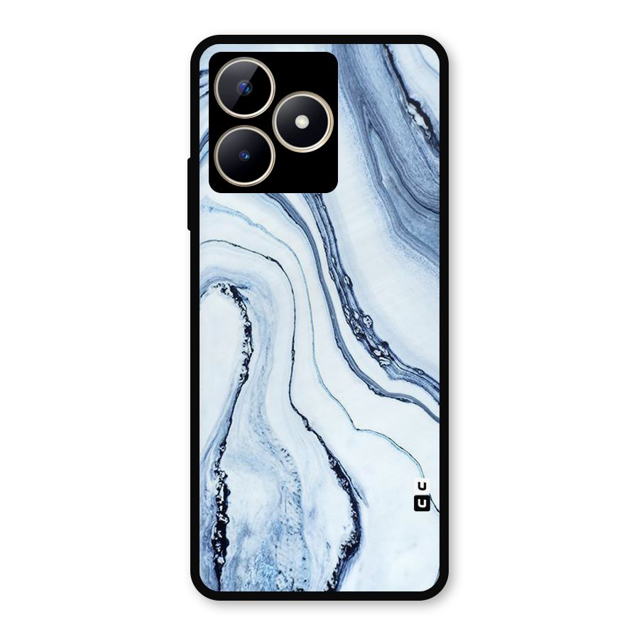 Marble Style (Printed) Metal Back Case for Realme C53