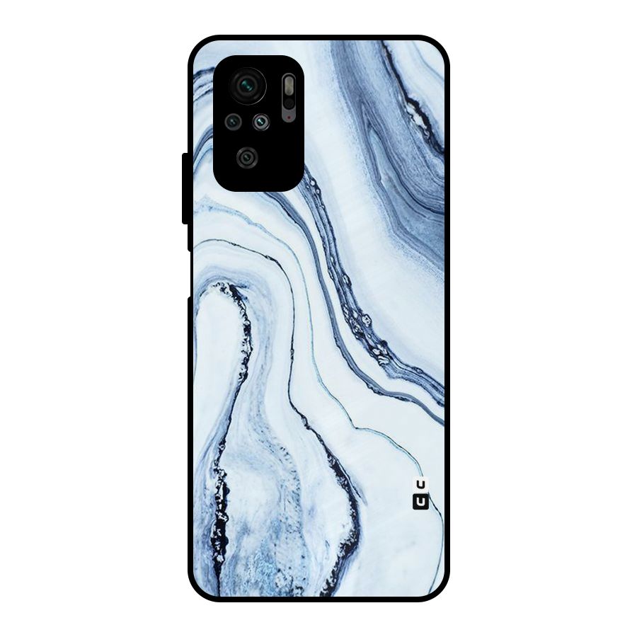 Marble Style (Printed) Metal Back Case for Redmi Note 10S