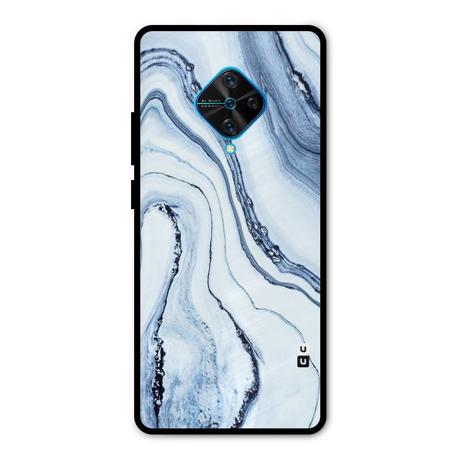 Marble Style (Printed) Metal Back Case for Vivo S1 Pro
