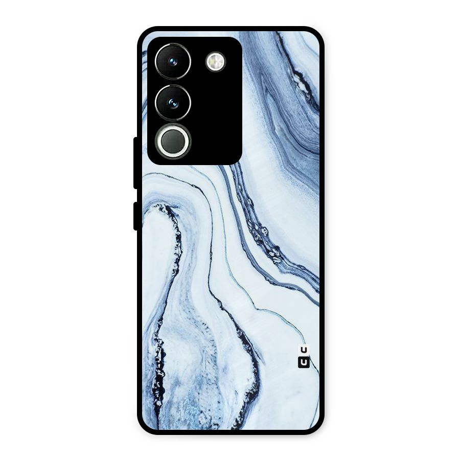 Marble Style (Printed) Metal Back Case for Vivo Y200