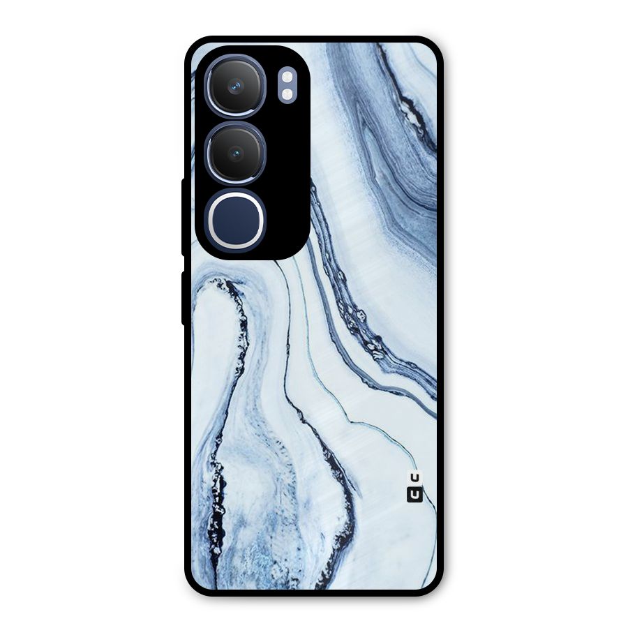 Marble Style (Printed) Metal Back Case for Vivo Y29