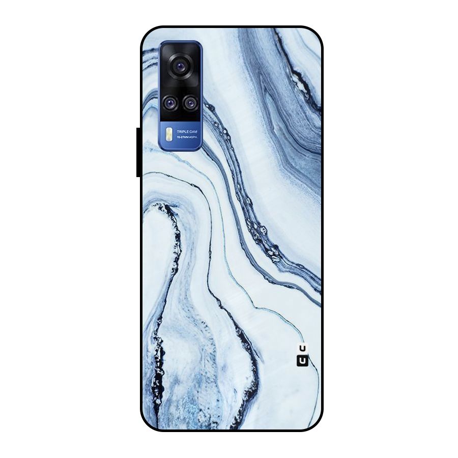 Marble Style (Printed) Metal Back Case for Vivo Y51