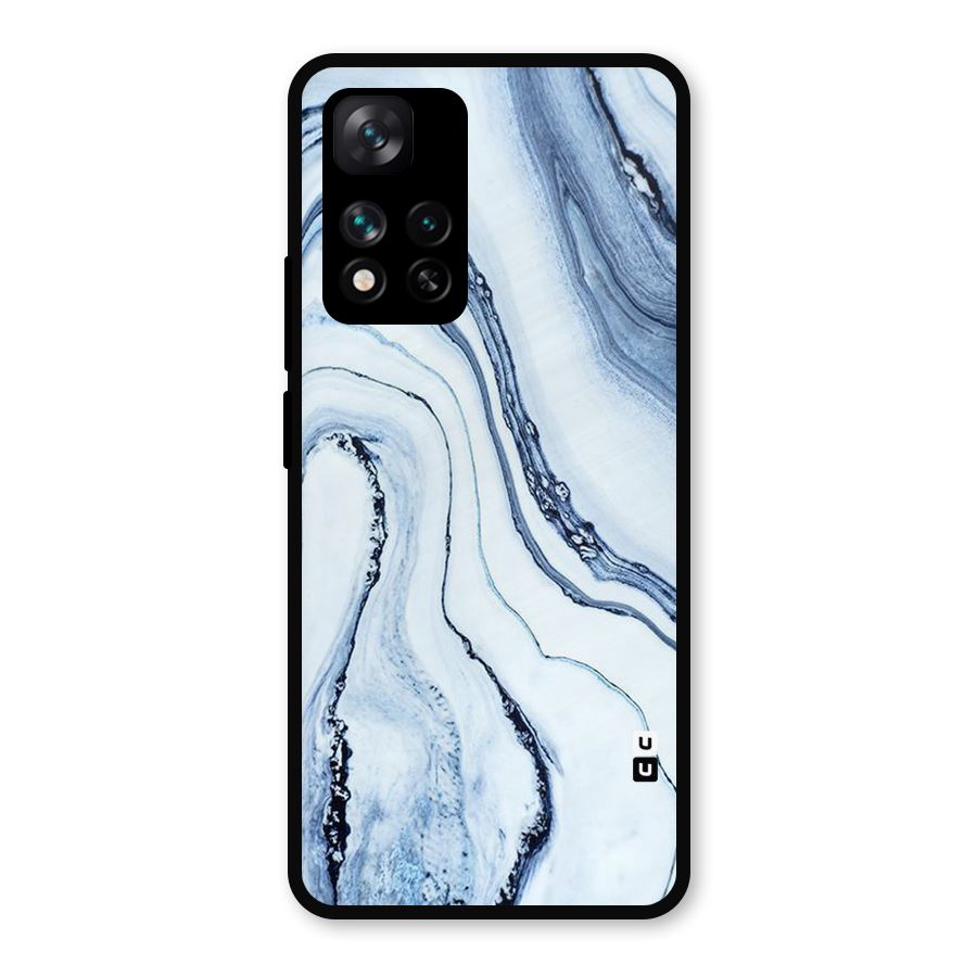Marble Style (Printed) Metal Back Case for Xiaomi 11i Hypercharge 5G
