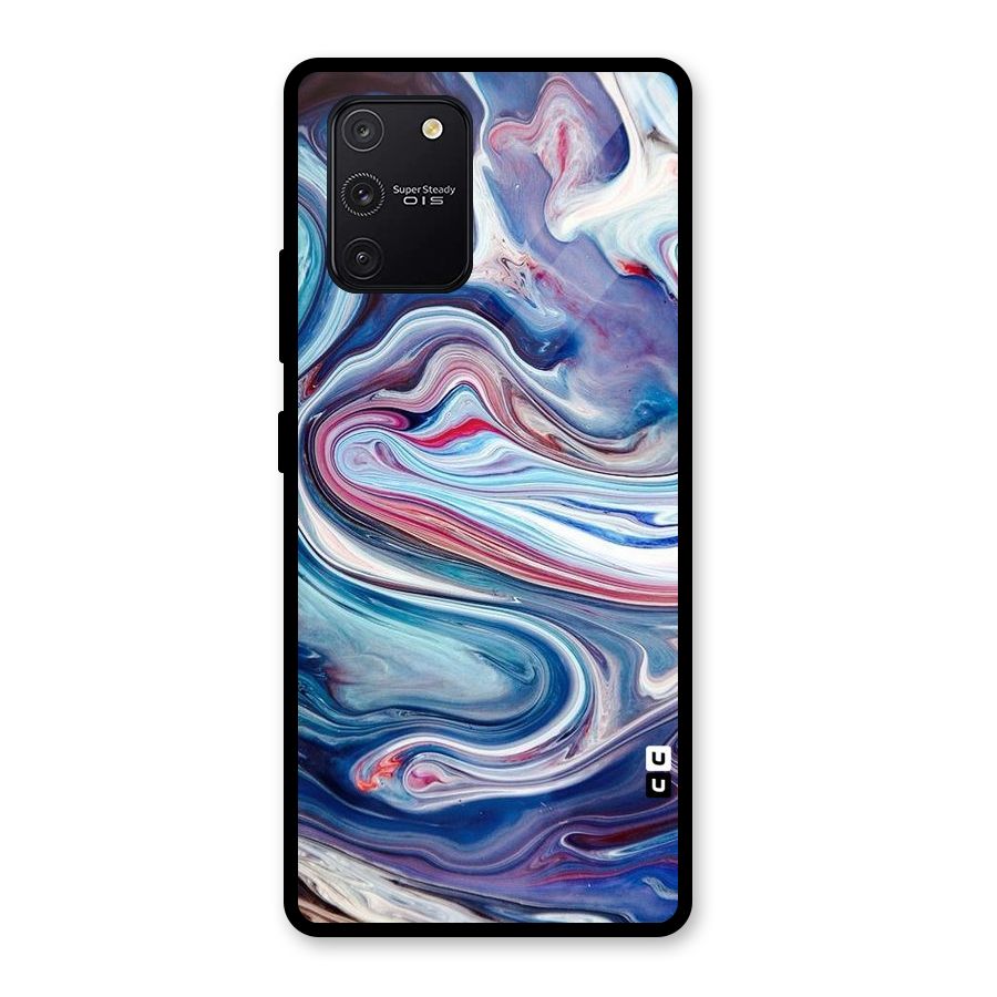 Marble Style Printed Glass Back Case for Galaxy S10 Lite