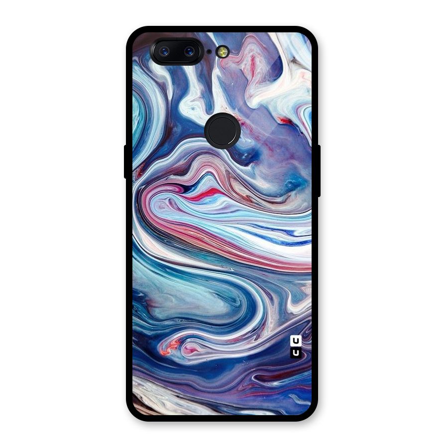 Marble Style Printed Glass Back Case for OnePlus 5T