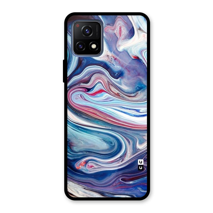 Marble Style Printed Glass Back Case for Vivo Y72 5G