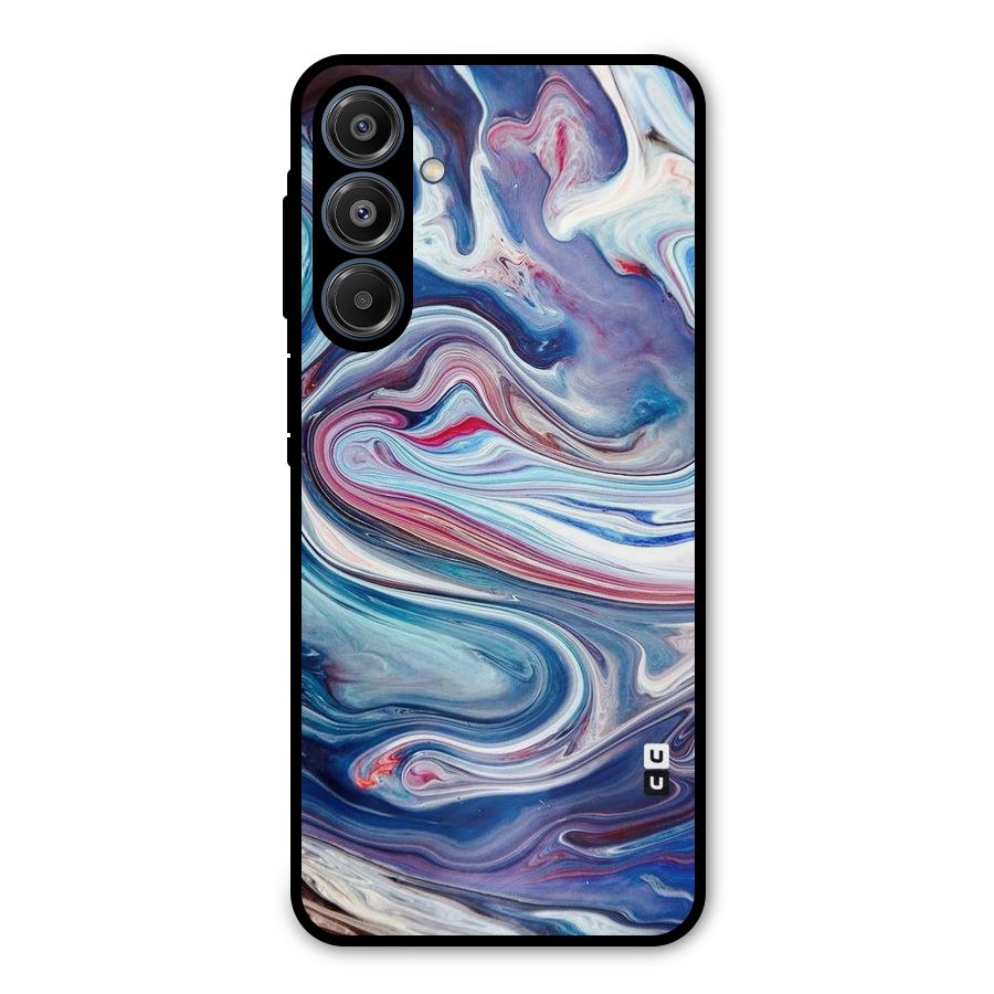 Marble Style Printed Metal Back Case for Galaxy A16 5G
