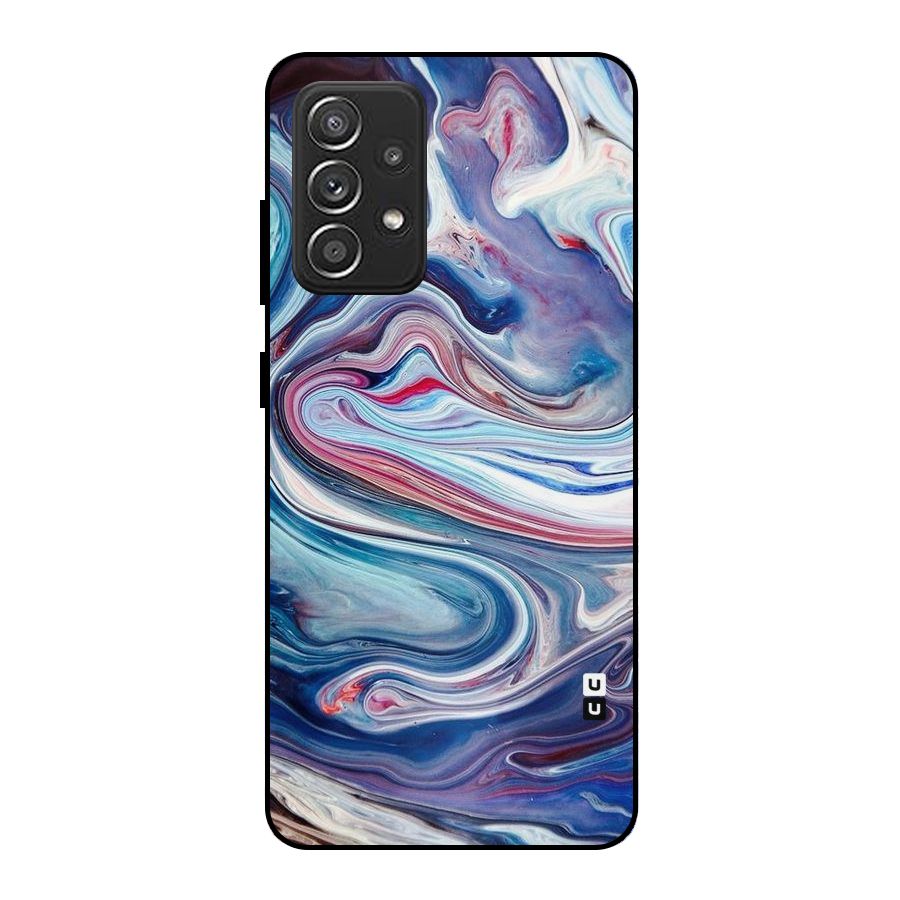 Marble Style Printed Metal Back Case for Galaxy A52s 5G