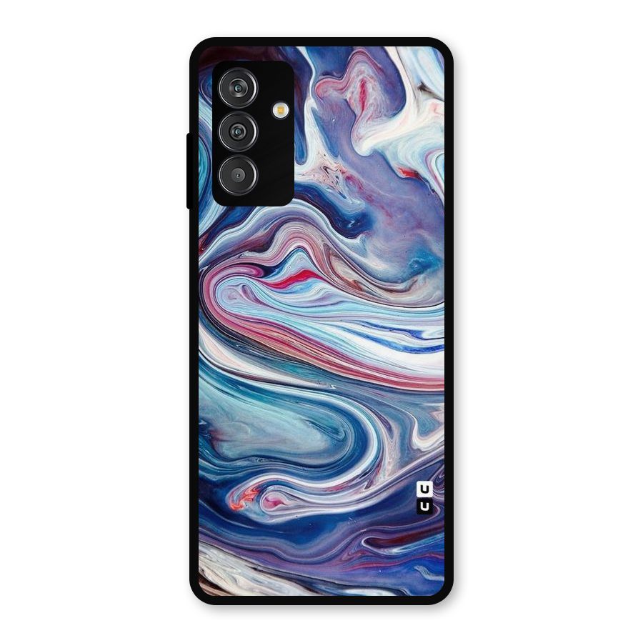 Marble Style Printed Metal Back Case for Galaxy F13