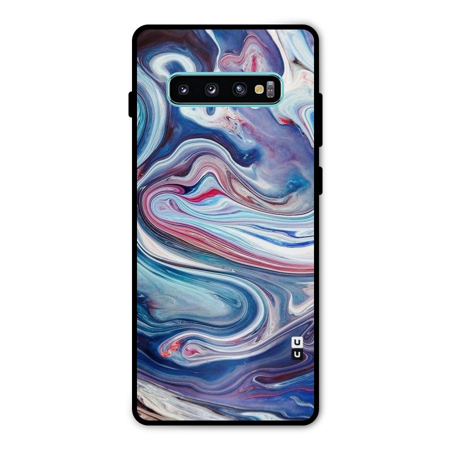Marble Style Printed Metal Back Case for Galaxy S10 Plus