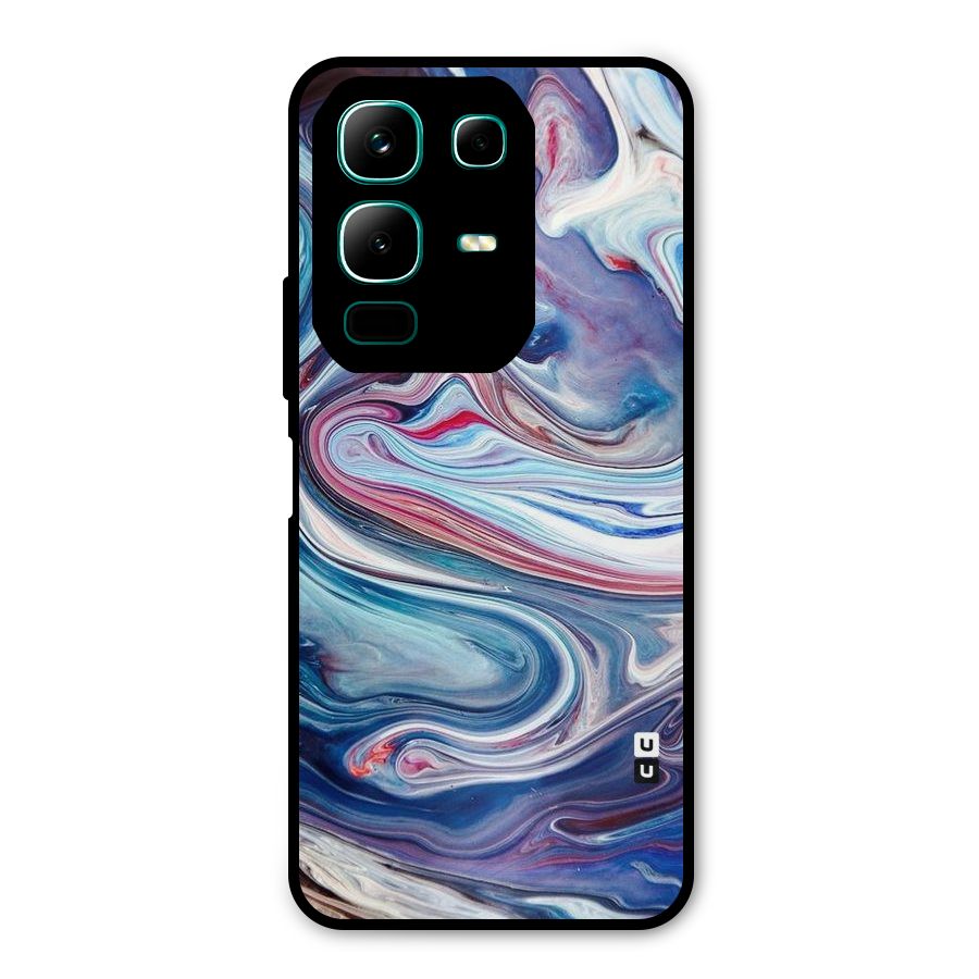 Marble Style Printed Metal Back Case for Infinix Note 50x