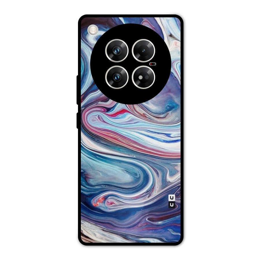 Marble Style Printed Metal Back Case for Infinix Zero 40 5G