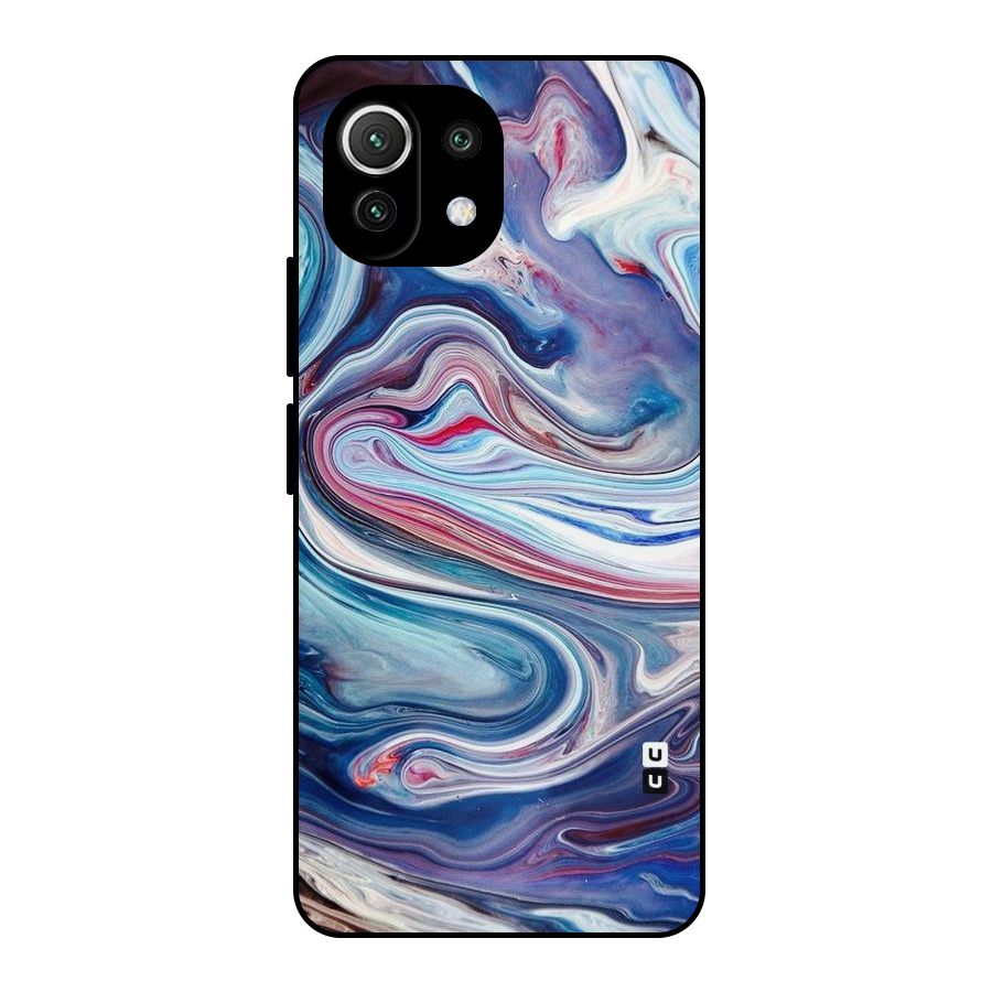 Marble Style Printed Metal Back Case for Mi 11 Lite NE 5G