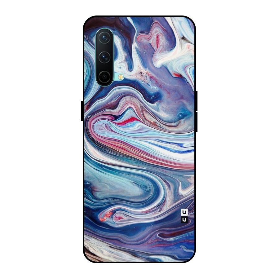 Marble Style Printed Metal Back Case for OnePlus Nord CE 5G