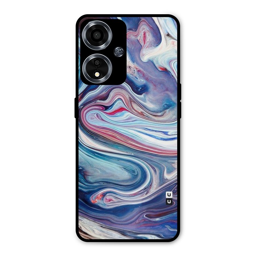 Marble Style Printed Metal Back Case for Oppo A59