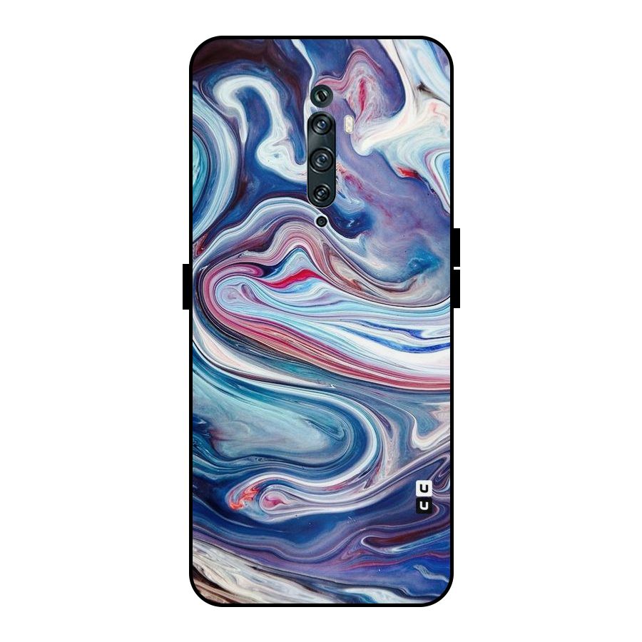 Marble Style Printed Metal Back Case for Oppo Reno2 Z