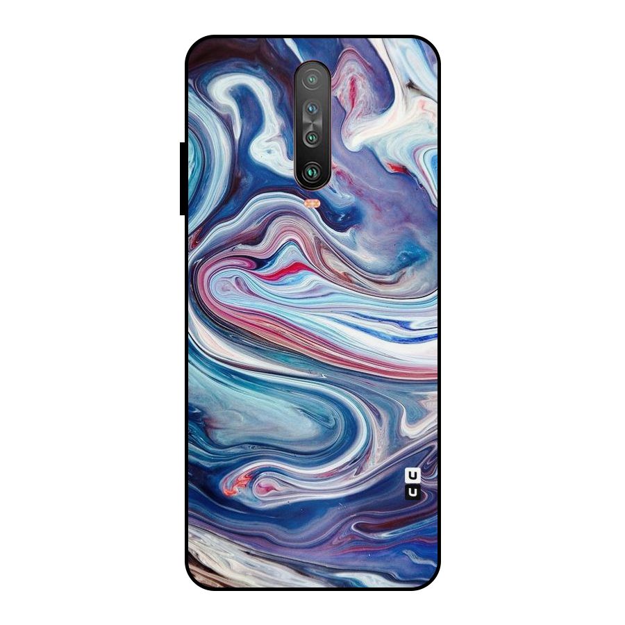 Marble Style Printed Metal Back Case for Poco X2