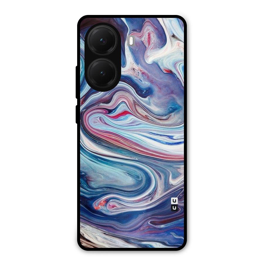 Marble Style Printed Metal Back Case for Poco X7 Pro