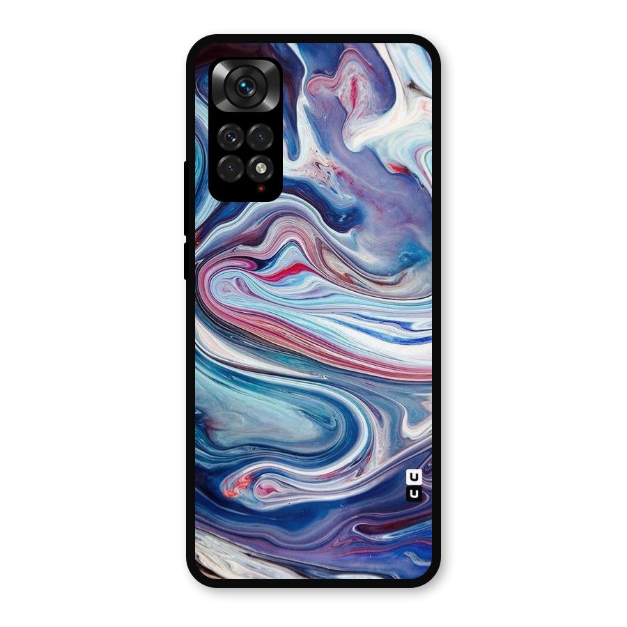 Marble Style Printed Metal Back Case for Redmi Note 11