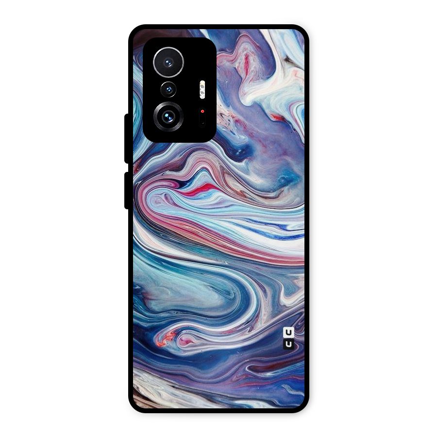 Marble Style Printed Metal Back Case for Xiaomi 11T Pro