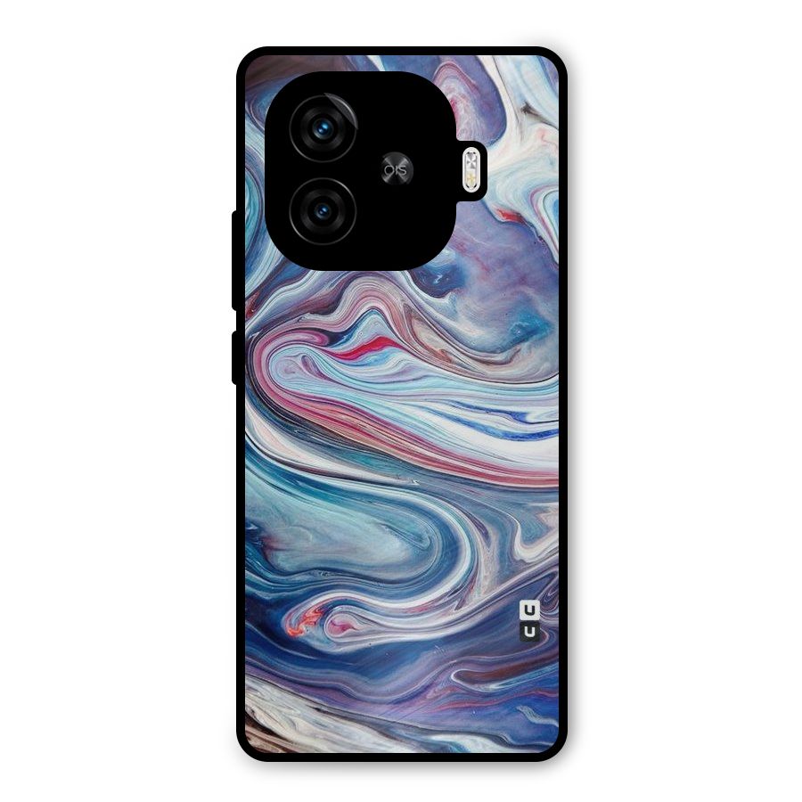 Marble Style Printed Metal Back Case for iQOO Neo 10R