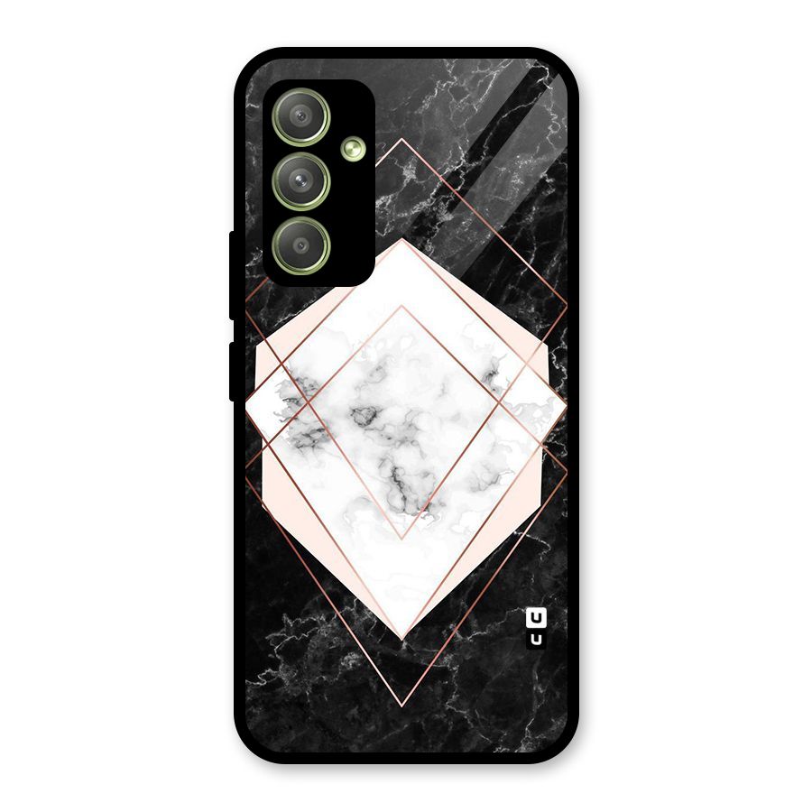 Marble Texture Print Glass Back Case for Galaxy A54