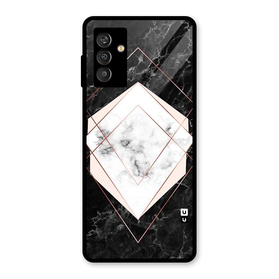 Marble Texture Print Glass Back Case for Galaxy M13