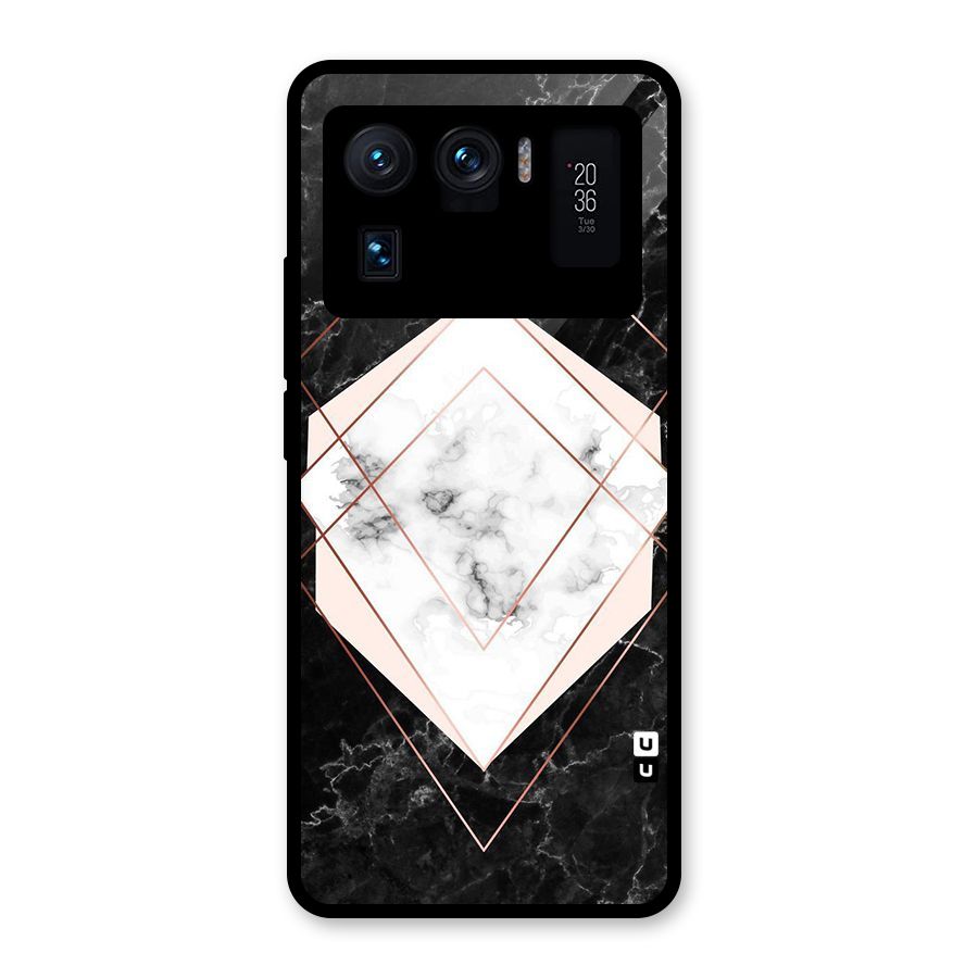 Marble Texture Print Glass Back Case for Mi 11 Ultra