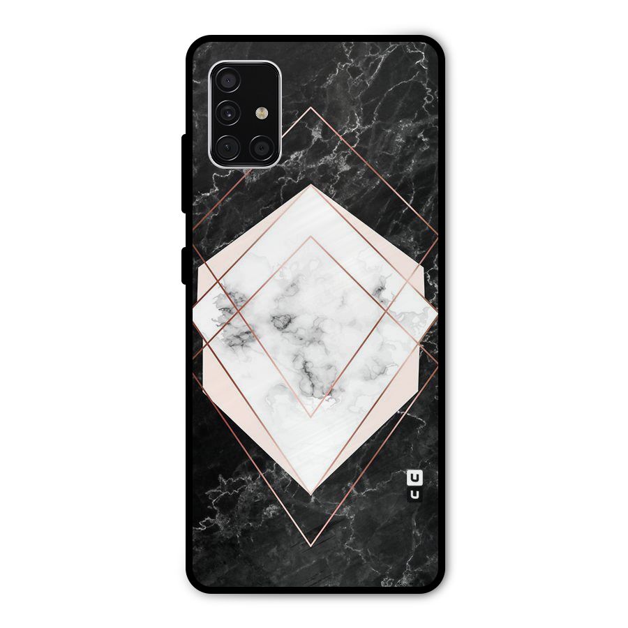Marble Texture Print Metal Back Case for Galaxy A51