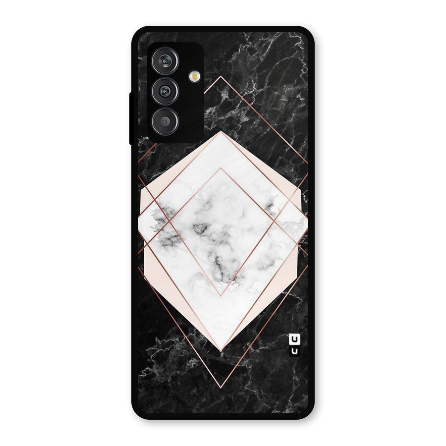 Marble Texture Print Metal Back Case for Galaxy F13