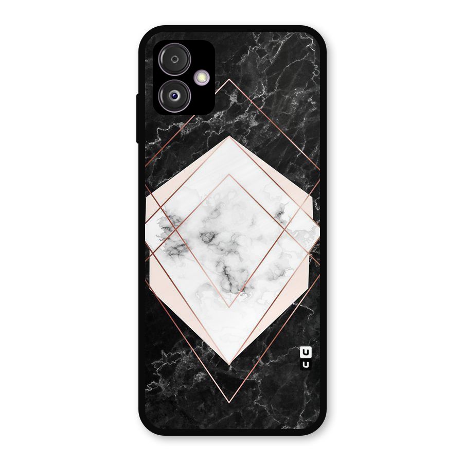 Marble Texture Print Metal Back Case for Galaxy F14