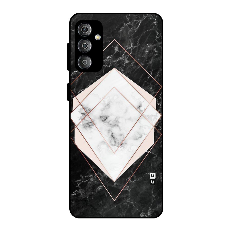Marble Texture Print Metal Back Case for Galaxy F23