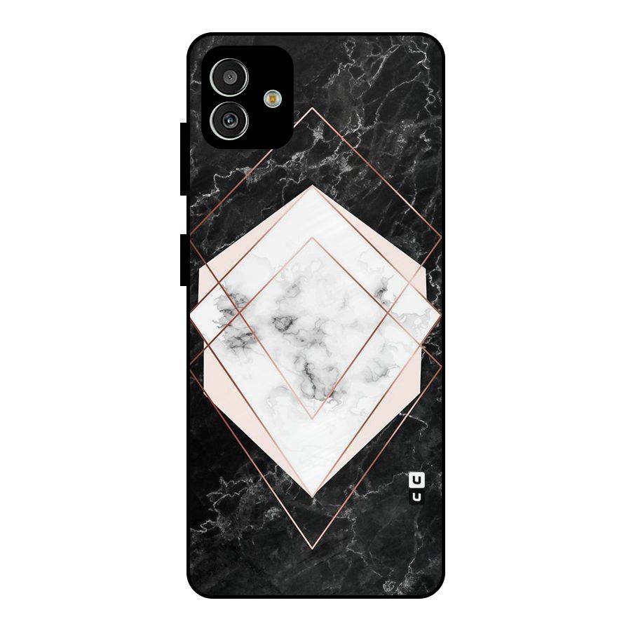 Marble Texture Print Metal Back Case for Galaxy M13 5G