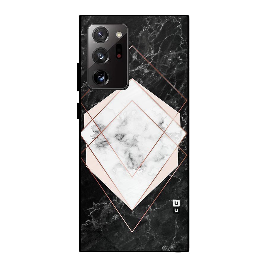 Marble Texture Print Metal Back Case for Galaxy Note 20 Ultra
