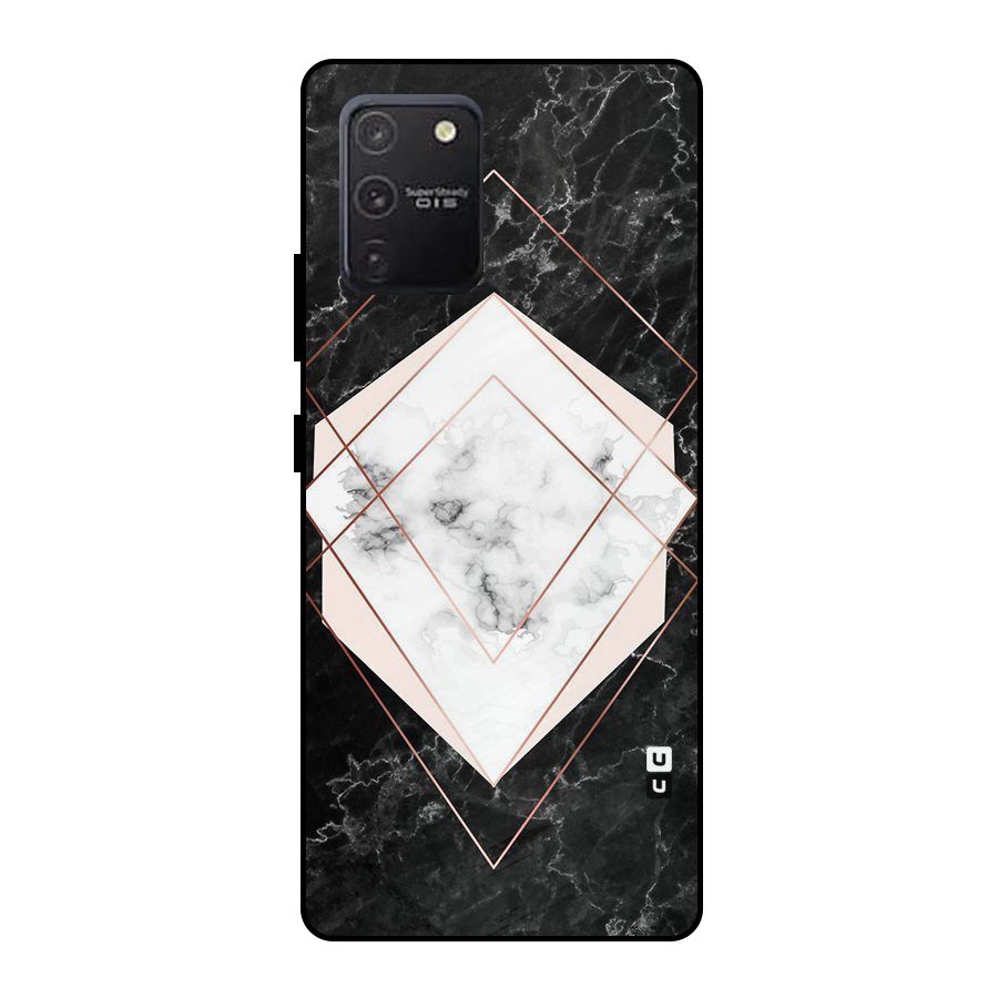 Marble Texture Print Metal Back Case for Galaxy S10 Lite
