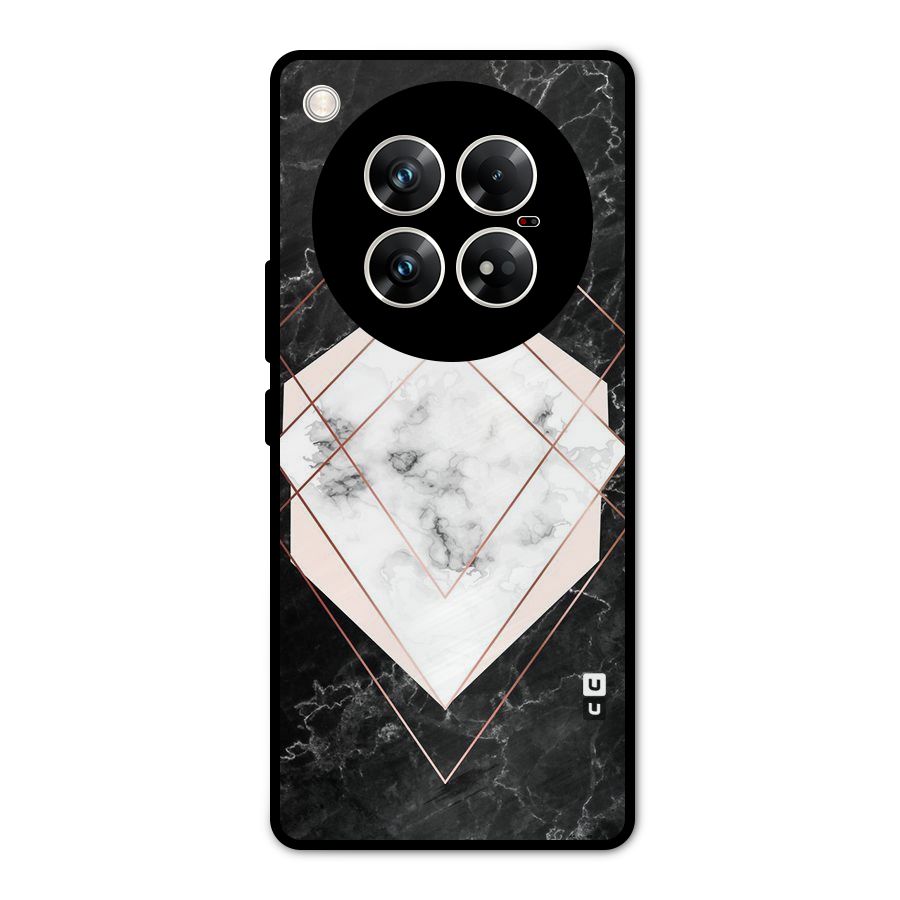 Marble Texture Print Metal Back Case for Infinix Zero 40 5G