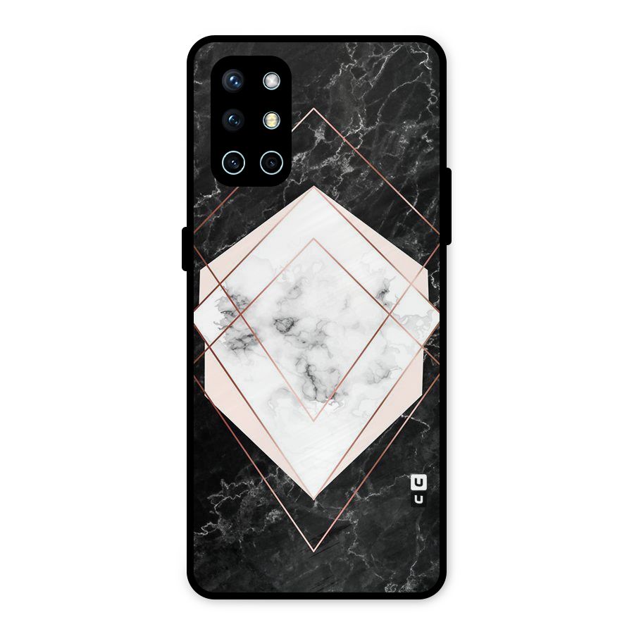 Marble Texture Print Metal Back Case for OnePlus 9R