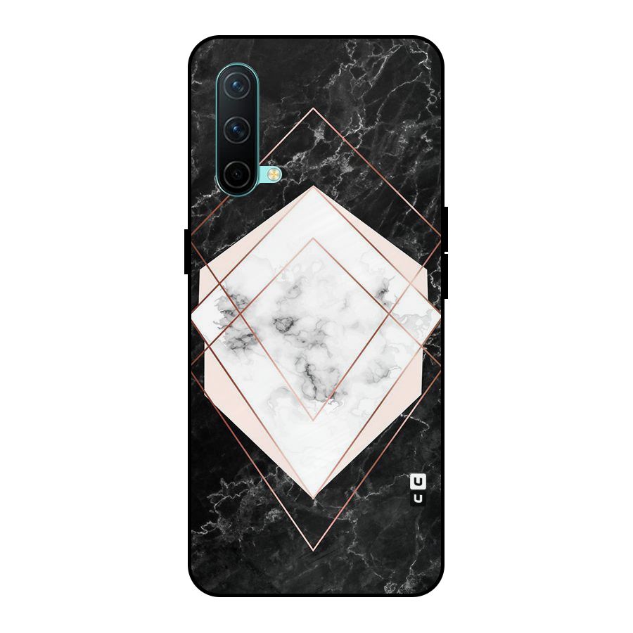 Marble Texture Print Metal Back Case for OnePlus Nord CE 5G